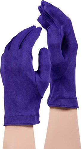 Handschoenen Paars met Drukknoopjes (katoen) (voorbeeld)