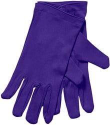 Paarse Handschoenen met Drukknoopjes (katoen)