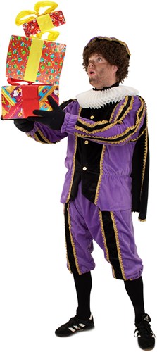 Pietenpak Zwart-Paars met Cape