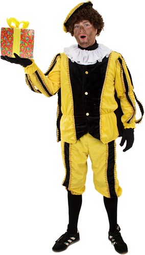 Pietenpak Zwart-Geel met Cape