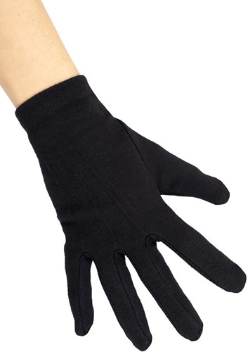 Handschoenen Zwarte Piet Katoen Luxe Zwart