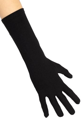 Handschoenen Zwarte Piet Lang Zwart
