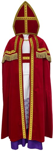 Pak Sinterklaas Polyester Fluweel - 5 delig