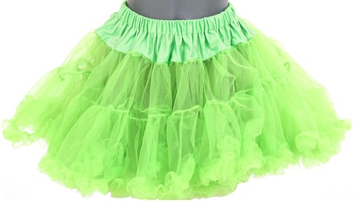 Petticoat Neon Groen Luxe (2 laags)