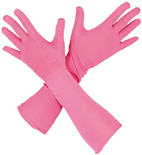 Piet Handschoenen Lang Roze (45cm)