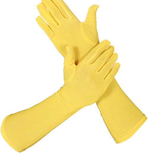 Piet Handschoenen Lang Geel (42cm)