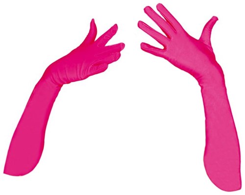 Piet Handschoenen Lang Pink (45cm)