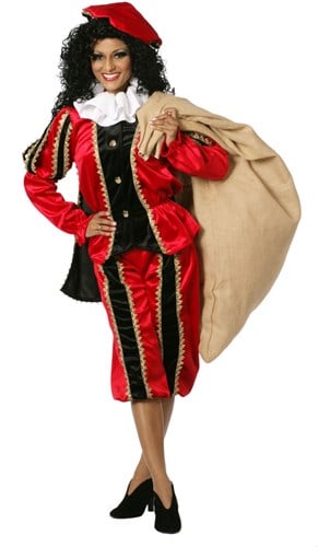 Luxe Dames Pietenpak Rood (met cape)