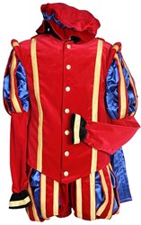 Pietenpak Fluweel Malaga met Cape Rood-Blauw