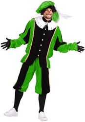 Pietenpak Carlos Fluweel Polyester Groen/Zwart
