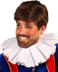 Donkerbruine Pieten Pruik Pietro