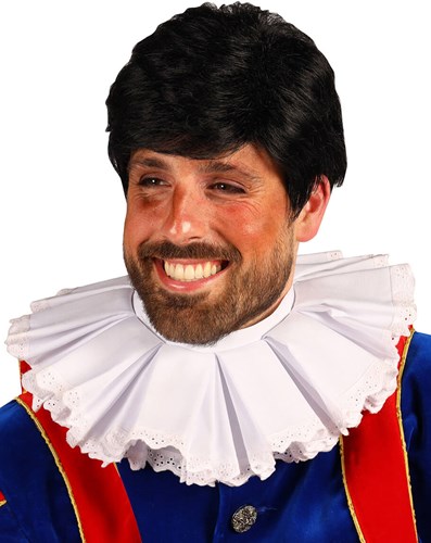 Pietro Pieten Pruik Zwart