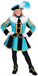 Pip Dames Pietenpak Turquoise-Zwart Luxe