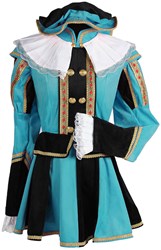 Pietenpak Dames Elza Turquoise-Zwart Luxe