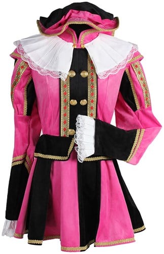 Dames Pietenpak Zussie Pink-Zwart Luxe