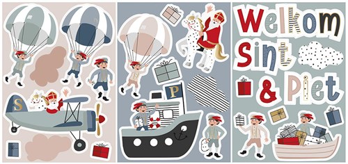 Sint & Co. Raamstickers - 25st