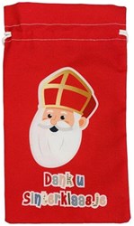 ”Dank u Sinterklaasje” Pepernotenzakje - 15x25cm