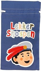 ”Lekker Snoepen” Pepernotenzakje - 15x25cm