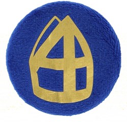 Button Sinterklaas met Mijter Blauw