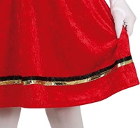 Pietenpak Meisje Rood-Zwart (detail rok)