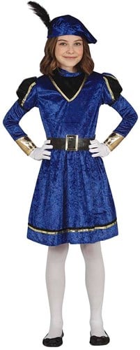 Meisjes Pietenpak Blauw-Zwart