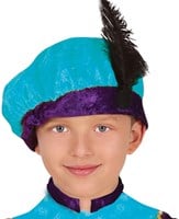 Pietenpakje Turquoise-Paars voor Kinderen (baret)