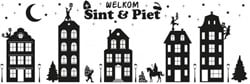 Sinterklaas Huisjes Raamstickers (75x25cm)