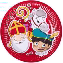 Sint & Piet Bordjes 18cm - 10st. Milieuvriendelijk