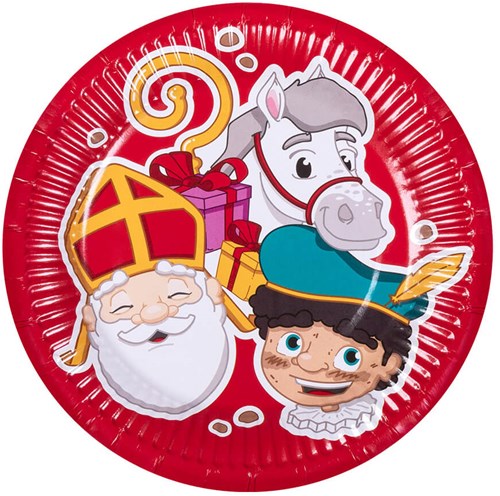 Sint & Piet Bordjes 18cm - 10st. Milieuvriendelijk