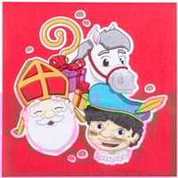 Sint & Piet Servetten 33x33cm - 12st.