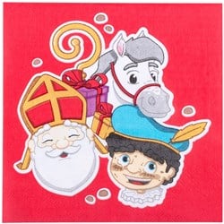 Sint & Piet Servetten 33x33cm - 12st.