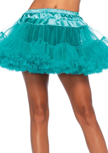 Petticoat Teal Groen Luxe (2 laags)