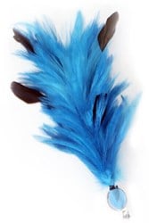 Buigbare Verenpluim Turquoise - 30 cm