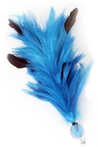 Buigbare Verenpluim Turquoise - 30 cm