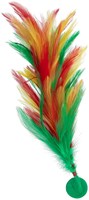 Verenpluim Rood-Geel-Groen Buigbaar - 30cm