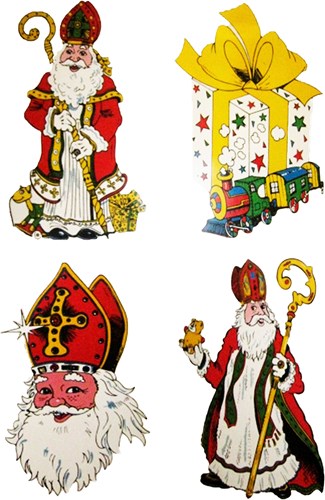 Raamdecoratie Sint (assorti)
