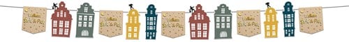 Welkom Sint & Piet Sinterklaas Vlaggetjes Luxe - 4m