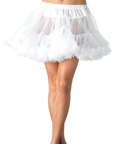Luxe Witte Plus Size Petticoat (2 lagen)