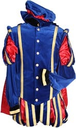Pietenpak Fluweel Malaga met Cape Blauw-Rood