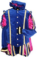 Pietenpak Fluweel Malaga met Cape Blauw-Roze