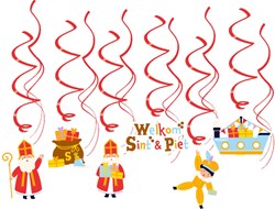 Sint Swirl Decoratie - 6st