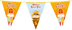 Vlaggenlijn Sinterklaas Welkom Sint & Piet - 10m