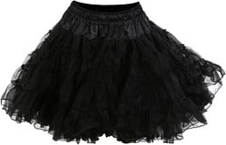 Zwarte Petticoat (2 laags)