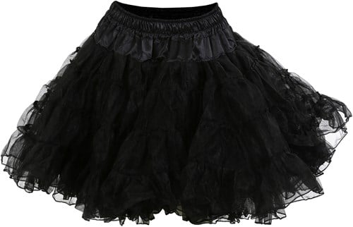 Zwarte Petticoat (2 laags)