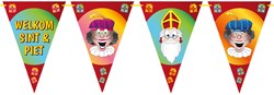 Welkom Sint & Piet Punt Vlaggenlijn Karton (6m)