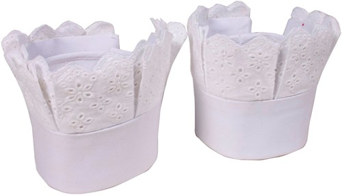 Zwarte Piet Manchetten Luxe Wit