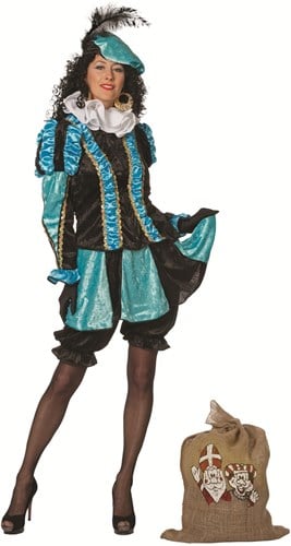 Pietenpak Pepita Turquoise-Zwart Dames