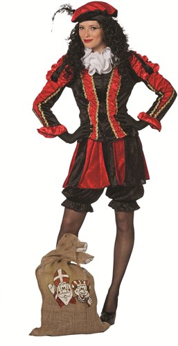 Pietenpak Pepita Rood-Zwart Dames