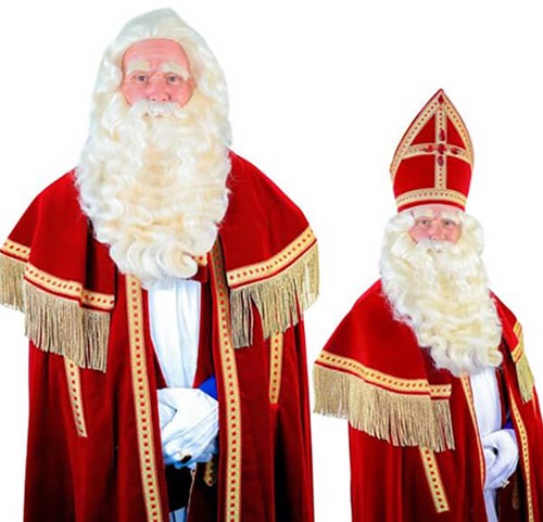 Baardstel Sinterklaas Buffelhaar (Yakhaar)