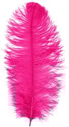 Baret Struisvogelveer Pink 60-70cm